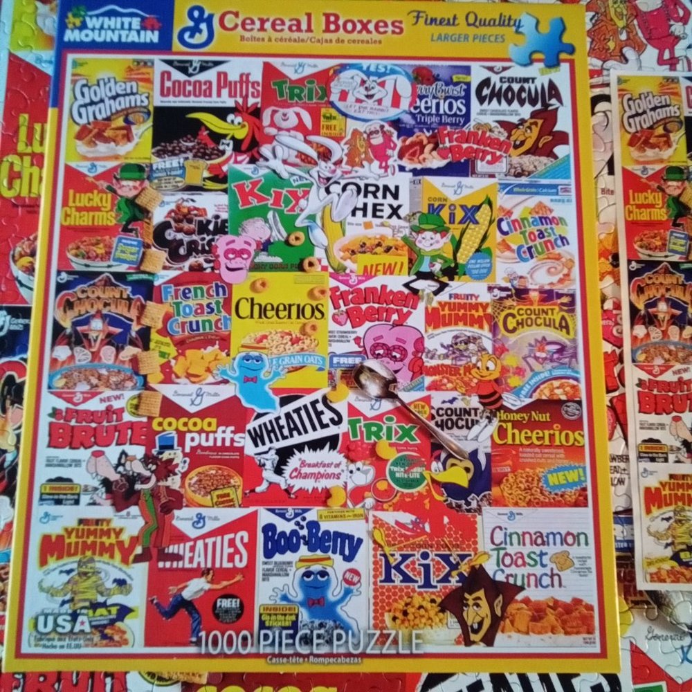 White Mountain 1000pc Cereal Boxes Puzzle